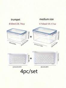 Contenitori per la conservazione degli alimenti per la cucina - Multicolore - Visualizzare 9