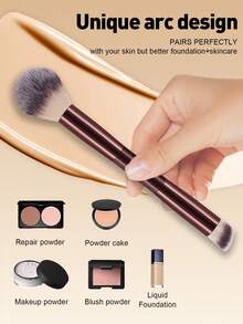 8PCS Makeup Tools Set Including:7PCS Makeup Brush Set+1pc Storage Bag - Multicolor - View 7