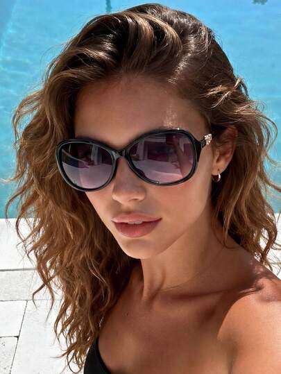 1 Pair Wrap-Around Glasses, Suitable For Women And Men, Great For Summer Beach, Outdoor Activities, Travel, And Back-To-School Collegiate Style