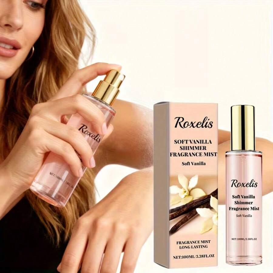 100ml Nude Vanilla Shimmer Perfume Spray, Long-Lasting Fragrance, Fresh & Natural Scent, Suitable For Dates, Portable For Intimate Encounters - Multi Scents - View 1