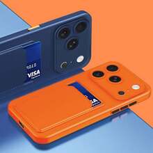 1pc Minimalist Dark Green Phone Case With Card Slot & Wallet, Lightweight Durable Anti-Scratch Non-Slip Protective Cover For Samsung Galaxy S26 Ultra/S26 Plus/S26/S26 Edge/S25 Ultra/S25 Plus/S25/S25 Edge/S25 FE/S24 Ultra/S24 Plus/S24/S23 Ultra/S23 Plus/S23/A56/A36/A26/A55/A35/A25/A15/A24/A34/A14/A16/A06 And Apple 17 Pro/17 Pro Max/17/16 Pro/16 Pro Max/16 Plus/16/16E/SE4/15 Pro/15 Pro Max/15 Plus/15/14 Pro/14 Pro Max/14 Plus/14 And Redmi - Dark Green - View 6