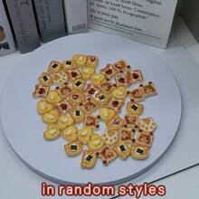 Realistic Mini Caramel Toast And Heart-Shaped Teddy Bear Resin Decor, Miniature Scene Ornaments, Suitable For Desk Display, Crafts Making And Home Decoration