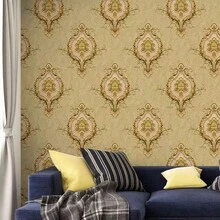 1 Roll 20.8*360 Inch Non-Woven 3D Embossed Luxury European Style Wallpaper, Non-Adhesive, Can Be Freely Cut And Spliced, Suitable For Living Room And Dining Room Renovation - S-5-0702 - View 4