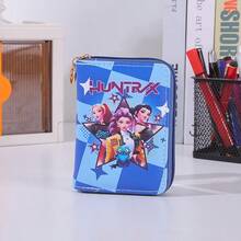 1pc Women's Monster Hunter Printed Zipper Wallet, Anime Clutch Purse, Multi-Functional Fashion Coin Pouch - Multicolor - View 12