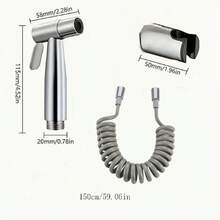 一套3件套豪华高压淋浴喷头套装，含手持花洒、坐浴喷头和壁挂式分水器 - A - 查看 3