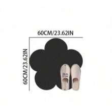 1 pieza Alfombra decorativa con diseño floral, decoración para dormitorio de niños, alfombra para sala de juegos, alfombra para sala de estudio, decoración del hogar, alfombra para sala de estar, alfombra para dormitorio, decoración del hogar para sala de estar, alfombra para exteriores, alfombra lavable - Blanco - Ver 14