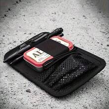 Tactical Adhesive Board Outdoor EDC Divided Mesh Bag, Magic Hook Backboard, Adhesive Vest Backpack Expansion Kit - Multicolor - View 5