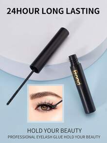 1PC 6ml Black Lash Adhesive, Strong Hold & Fast Drying, Latex Free Eyelash Glue For Strip & Cluster Extensions, Long Lasting 48-72H, Sensitive Eyes DIY Kit For Beginners - Black - View 7