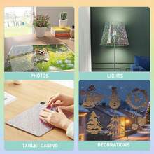 10pcs Self-Adhesive Waterproof Star Stickers, Holographic Vinyl Stickers For DIY Crafts, Applicable To Paper, Photos, Cards, Bottles, Phone Cases And Other Items - A4 - View 7