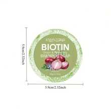 生物素洋葱洗发皂，富含玫瑰和洋葱精华，清洁保湿二合一，深层清洁，补水保湿，清爽不油腻，适合所有发质，男女通用，理想礼物，情人节礼物 - 洗髮水 - 查看 4