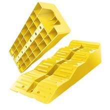 2PCS Heavy Duty RV Leveling Ramps, 3-Tiered Tire Ramps, RV Leveling Blocks, Car Ramps, Wheel Chocks, Wheel Wedges: 5 Tonne Weight Capacity; UV-Resistant; Let Your RV, Car, Camper, Trailer, Pickup Keep Balanced On Uneven Surface, Perfect For Different Ground. Anti-Skid Design. - 5 Tonne - View 6