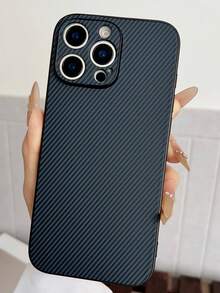 1 ốp lưng điện thoại cao cấp họa tiết sợi carbon, tương thích với iPhone 17 Pro Max, 17 Pro Air, 16, 15, 14, 13, 12, 11 Pro Max Plus, chất liệu TPU mềm. - Xanh đậm - Xem 2