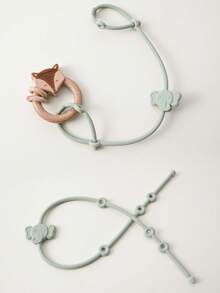 3pcs/Set Baby Teethers & Bottle Silicone Strap, Adjustable Anti-Lost Strap For Baby Bottles, Suitable For Stroller, Car Seat, High Chair, Crib, Pacifier Hanging Chain - 3pcs - View 7