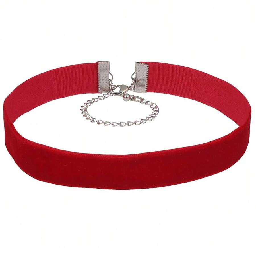 1.6cm 20pcs Chokers Vintage Necklace For Women With Extension (XL-1002-9) - 1.6公分-20個-紅色 - 查看 1
