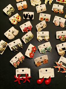 20-Piece Stainless Steel Earrings Set - Exquisite And Elegant, Fade-Resistant, Perfect Holiday Gift For Teachers, Family, And Friends - Multicolor - View 4