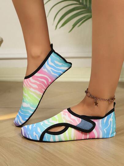 Women's Beach Wading Shoes, Water Sports Barefoot Aqua Socks, Suitable For Beach Vacation, Camping, Party, Swimming, Surfing, Rafting, Fitness, Yoga, Gym Workout