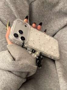 Star Luxury Dopamine Colorful Crystal Rhinestone Phone Case Compatible With Iphone 16 Pro Max, 15 New, 14, 13, Niche Women's Full Coverage Anti-Fall Transparent Case - 清除 3 - 查看 6