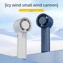 OBOVAY 2026 New Rechargeable Handheld Fan, Lithium Battery-Powered Personal USB Rechargeable Portable Fan For Indoor & Outdoor Use, Includes Power Cable, Button Control, Low Voltage Operation, Portable Fan,300mAh - Multicolor - View 5