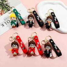 Warner Bros 动漫哈利波特钥匙扣包挂件可爱玩偶波特吊坠情侣车钥匙扣手机生日礼物家庭礼物 - 彩色 - 查看 1