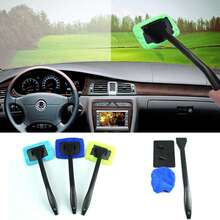 Car Windshield Defogging & Wiper Cleaning Brush, Front Window Wiper Cleaner, Glass Cleaning Liquid - Multicolor - View 4