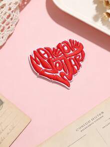 1 Piece/2 Pieces Of Red Heart-Shaped Ironing Patches, Sewing Cartoon Style Embroidery Application, DIY Crafts For Clothing, Shoes, And Handbags. Cute Style Embroidery Patch - Heart-shaped - View 9