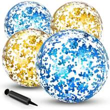 Kids Beach Balls - Gold - View 1