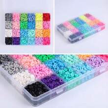2400pcs Polymer Clay & Acrylic Letter Beads Set, Suitable For Making Bracelets, Necklaces And Other Jewelry - Mixed Shape Jewelry Making Kit, Soft Clay Sheets - Multicolor - View 10