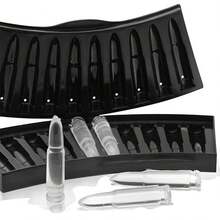 1个3D子弹形冰模，创意冰块托盘，适用于制作冰棍和冰棒 - 黑色 - 查看 6