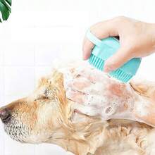 Pet Bathing Brush, Dog Massage Brush, Pet Massage Glove, Cat Deshedding Brush, Pet Grooming Supplies - Multicolor - View 4