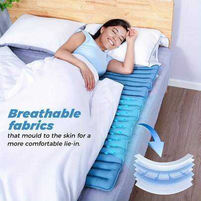 非充气式防褥疮床垫，适用于医院和家庭使用 - 可机洗，是卧床老人的理想礼物