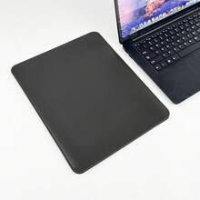 Funda de cuero suave para portátil, adecuada para portátiles de 13.5/14/15 pulgadas, resistente a los arañazos, adecuada para el estilo de negocios - Negro - Ver 8