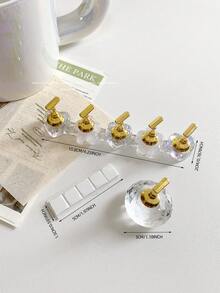 3D Resin Acrylic Tie Dye Jelly Color Glitter Sequin Star Heart Arranged Base With 5pcs Aurora Colorful Nail Art Display Stand, Japanese Nail Art DIY Tools & Photography Props - Multicolor - View 91