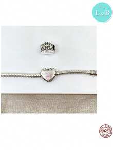 L&B ACCESSORIES Berloque Amo Minha Afilhada em Prata 925 - Prata - Visão 5