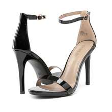 Women Elegant High Heel Sandals Open Toe Ankle Strap High Stiletto Pump Sandals For Party, For Prom, Party, Wedding - 黑色 - 查看 6