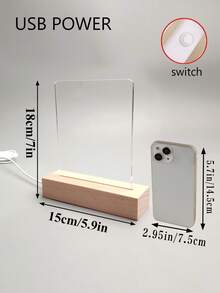 可定制亚克力小夜灯，可添加照片和文字进行个性化设置。它们适合作为房间、办公室、卧室和书房的装饰品。此外，它们还可以作为生日礼物、圣诞礼物、情人节礼物送给姐妹、爱人和朋友。 - 小長方立-情人節3圖愛心YL - 查看 8