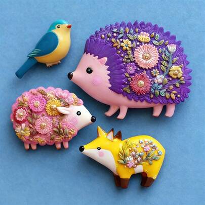 Hedgehog-Shaped Silicone Molds Are Suitable For Making Plaster, Soap, Candles, Resin Crafts, Keychains, Jewelry Accessories, Valentine's Day, Easter, Eid Home Decorations, DIY Holiday Gifts, And Are Reusable And Easy To Demold.