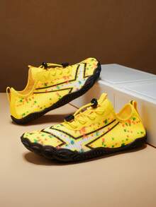 L.S.W.P 男士水鞋,速干赤足水袜,防滑轻便水鞋,适用于沙滩、泳池、瑜伽、钓鱼、冲浪、徒步和攀岩 - 黃色 - 查看 5