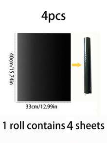 1/2pcs Outdoor BBQ Mat, Non-Stick Heat Resistant BBQ Grill Mat, Oven Baking Mat, Reusable Baking Liner, Grease-Proof Baking Sheet - Multicolor - View 13