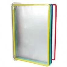 zxTE Organizador De Arcivos Montado En Pared Con 10 Fundas Tranrentes Carp Colgante Para umentos Resta Estante De Almacenamiento Para Oficina ogar Y Estucaja de archivos - Vistoso - Ver 7