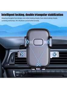 1-Piece ABS Material 360-Degree Rotatable Non-Slip Car Air Vent Smartphone Holder, Suitable For Fixing Mobile Phones On Car Air Vents - A - View 9