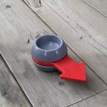 迷你TK64+1方块沙滩逃脱麻将游戏，热门游戏，配有图案旗帜战斗球，休闲聚会双人游戏，派对活动道具礼品 - 藍色-樹脂款 - 查看 14