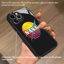 Estuche para teléfono con logotipo retro de la  Compatible con estuches para teléfonos ,  17,  17 Pro,  16 Pro Max,  15 Pro Max,  14 y  13 Hecho de material de TPU, duradero, resistente a caídas y elegante Un regalo perfecto para familiares, amigos y seres queridos, y un excelente regalo para cumpleaños, San Valentín y Año Nuevo. - Negro - Ver 4
