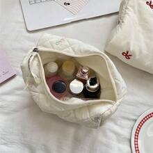 Embroidered Clutch Bag Large Capacity Cosmetic Organizer Bag Multi-Purpose Storage Pouch Soft Makeup Bag - Multicolor - View 6