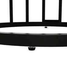 Round Table (80*80*76 Cm), Ideal For The Dining Room Or Living Room. Black Marble-Effect MDF Top.