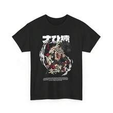One Piece Battle Stance Katakuri Pure Cotton T-Shirt Men And Women Anime Style Fashion Comfortable Casual Short Sleeved T-Shirt - 黑色 - 查看 12