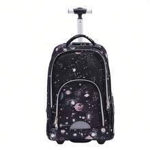 Trolley Backpack With Wheels - 45L Capacity, 3-Way Carry, Durable And Stylish For Travel And Everyday Use - Starry Blue - View 3