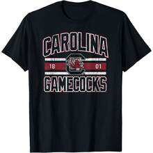 SouthA Carolina Gamecocks Vintage Stripe Officially Licensed T-Shirt - 黑色 - 查看 1
