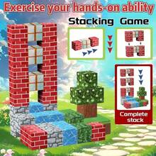 326片动物森林磁性叠叠乐积木，磁性拼图，立方体积木玩具，STEM玩具，创意3D拼搭套装，蒙特梭利DIY拼图立方体积木玩具和创意叠叠乐玩具（部分颜色随机） - 彩色 - 查看 6