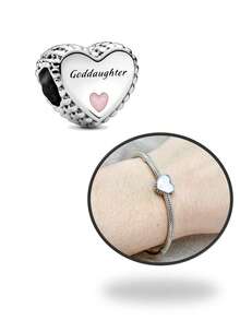 L&B ACCESSORIES Berloque Amo Minha Afilhada em Prata 925 - Prata - Visão 1