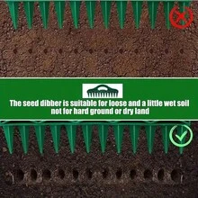 1pc 12-Hole Manual Seed Planter, Plastic Vegetable & Flower Garden Seeder, Efficient Gardening Planting Tool - A - View 7